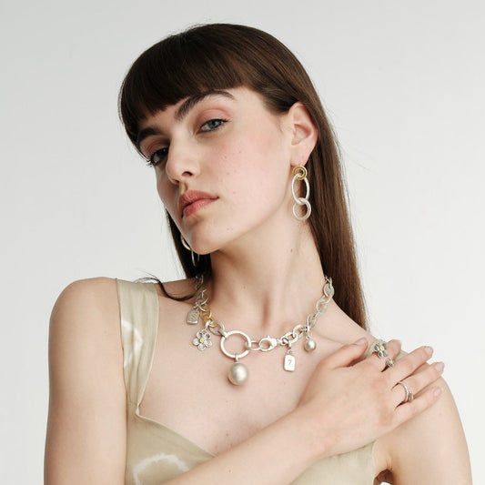 sterling silver handcrafted necklace, pendants, earrings