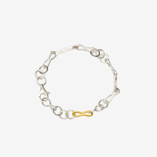 Bicolour Golden Horn Chain Bracelet - Golden Horn