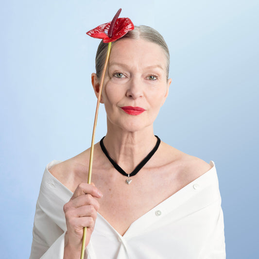 Black Velvet Choker Necklace-Golden Horn Jewellery