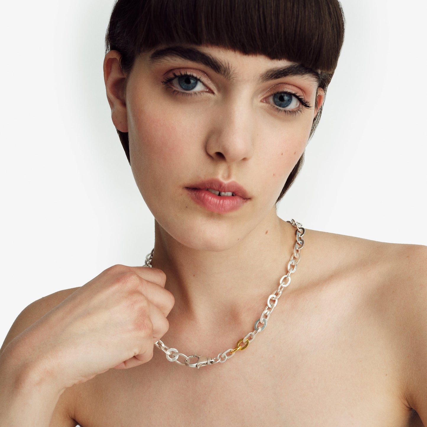 Sister Chunky Chain Necklace - Golden Horn