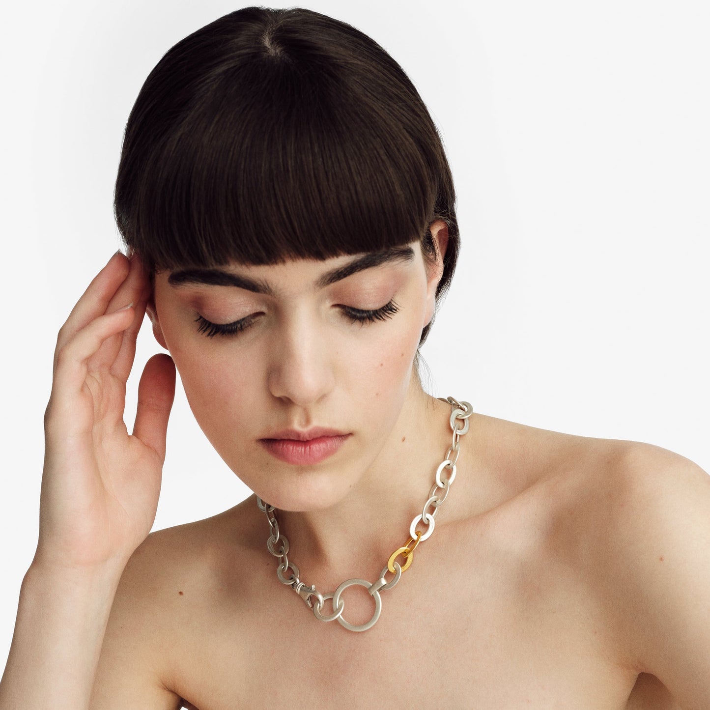 Sister and Brother Choker Necklace - Golden Horn