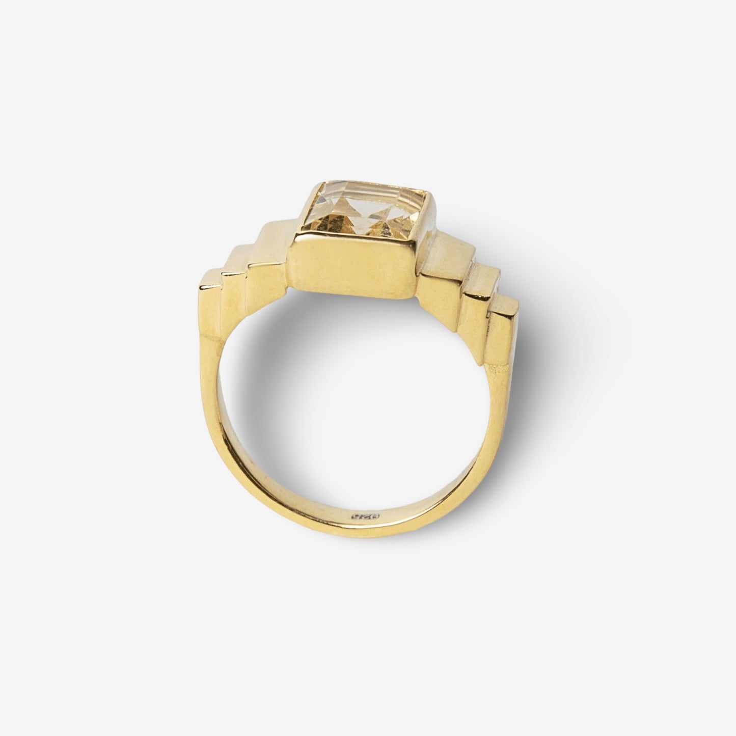 Heaven Steps Citrine Gemstone Ring - Golden Horn