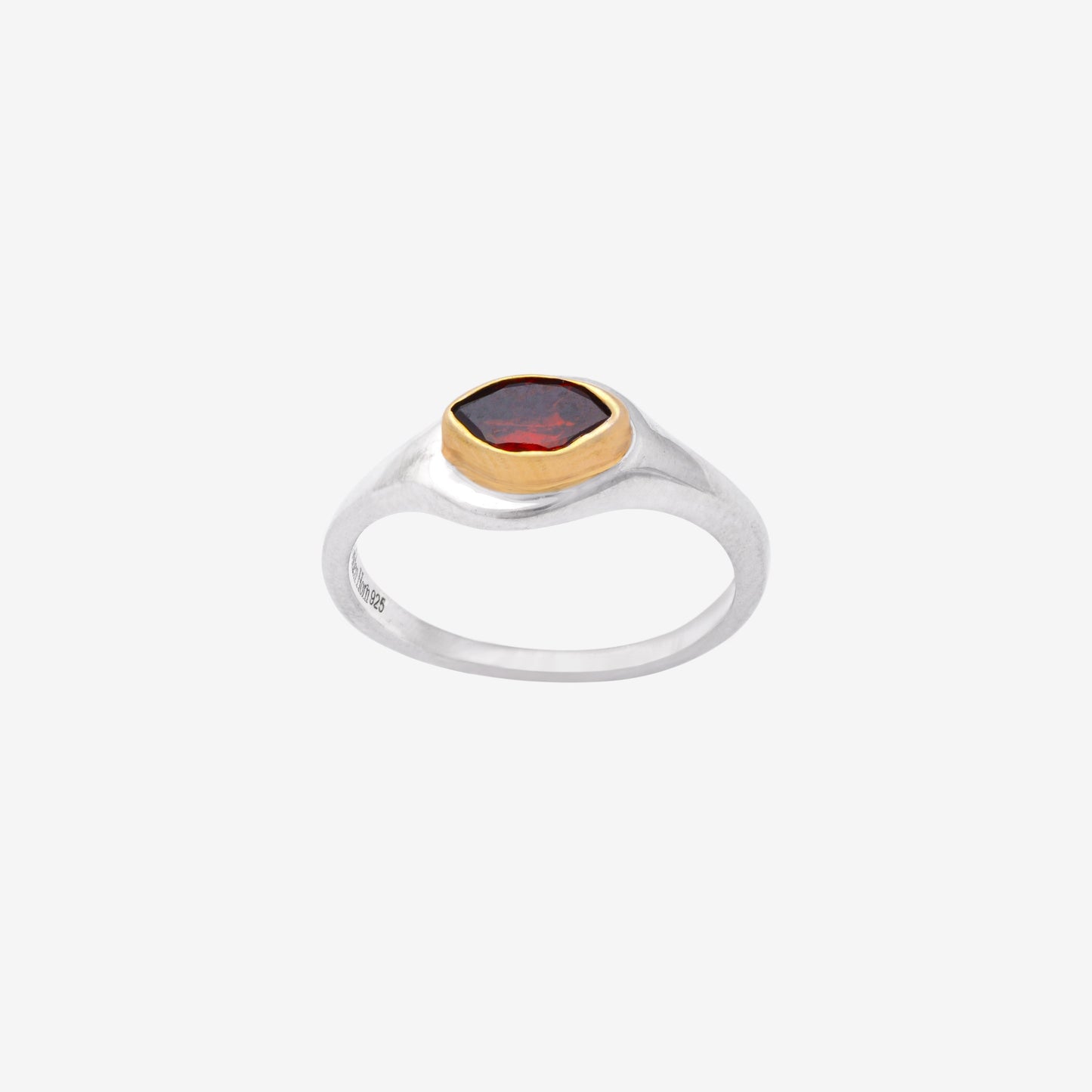 January Garnet Birthstone Ring