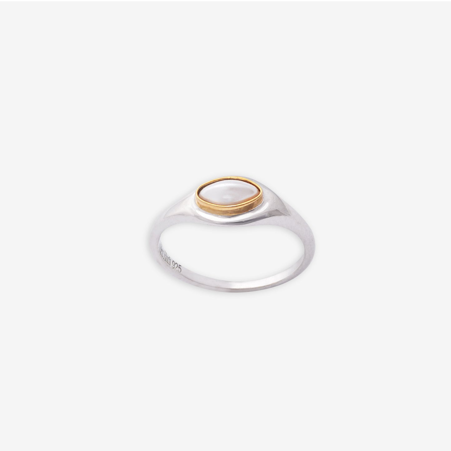 June Pearl Birthstone Ring-Golden Horn Jewellery