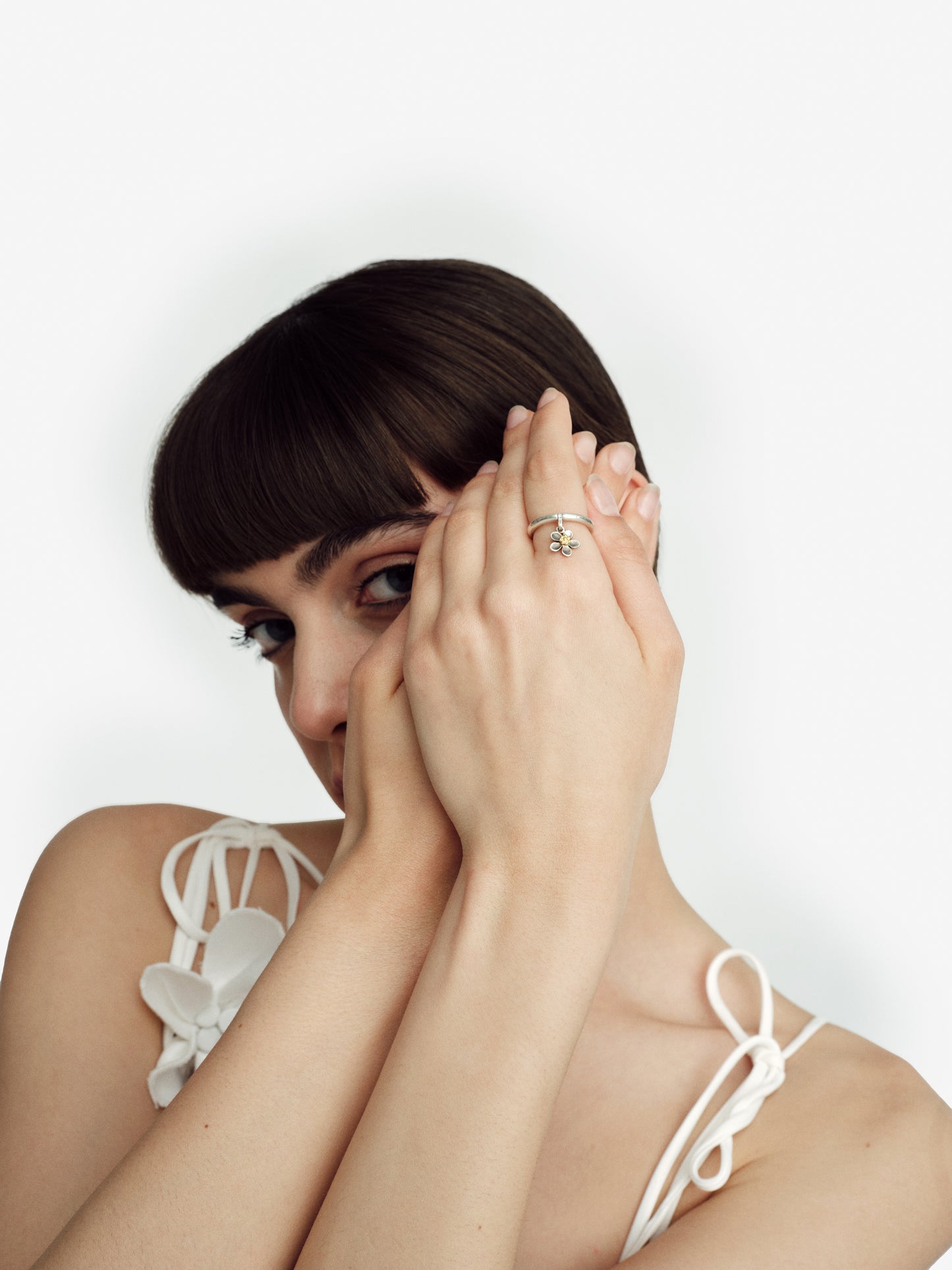 Mini Flower Ring - Golden Horn Jewellery