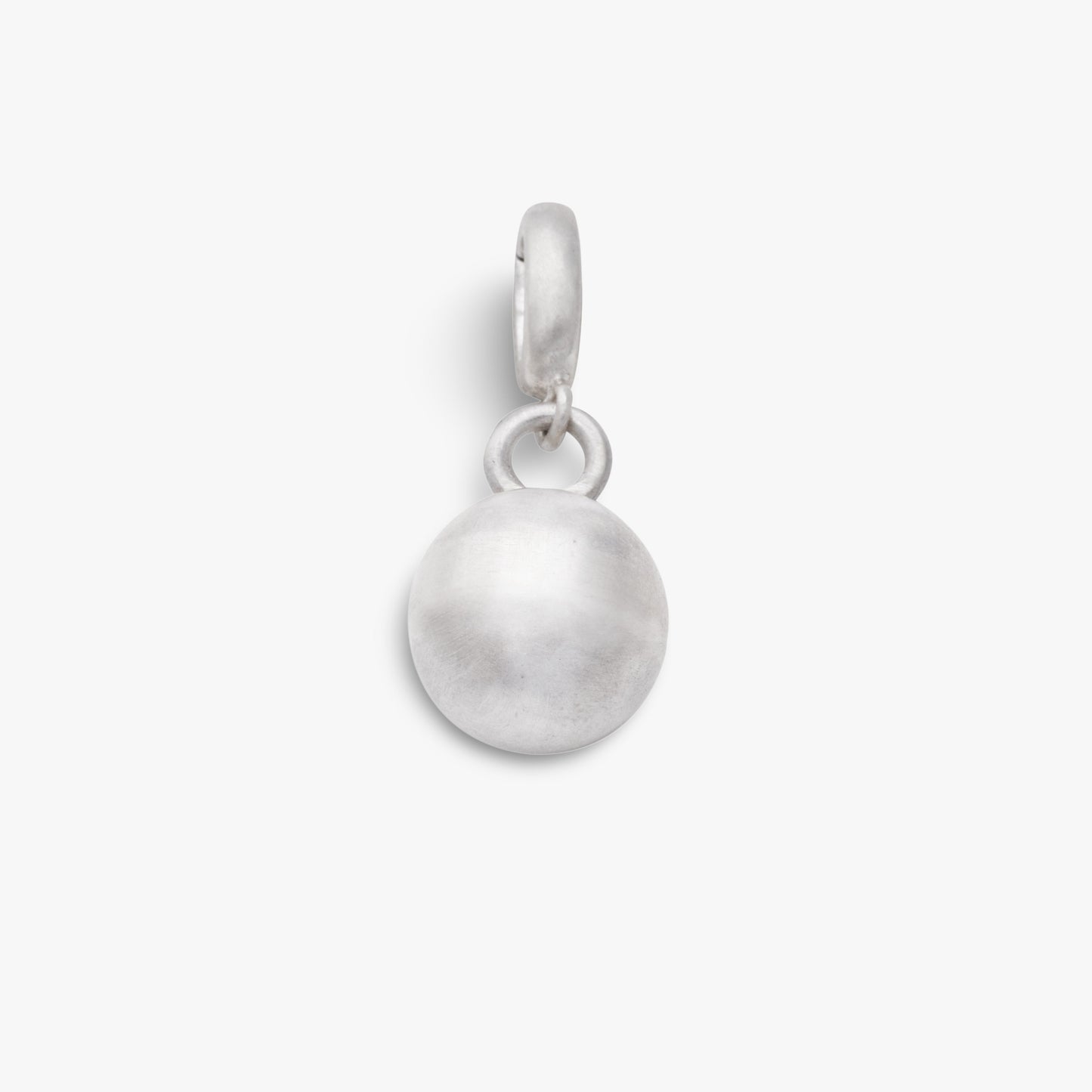 Mini Silver Bud Clip-On Pendant - Golden Horn