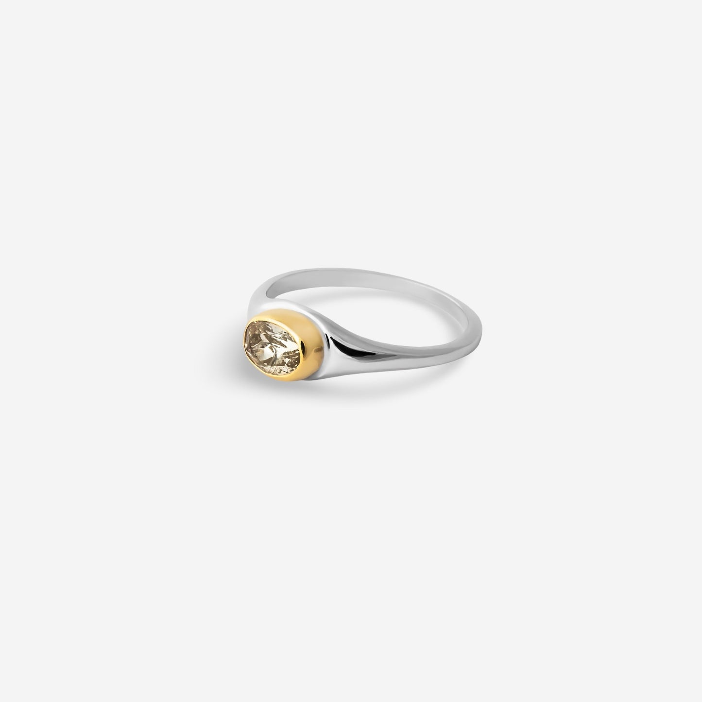 November Topaz Birthstone Ring Golden Horn Jewellery
