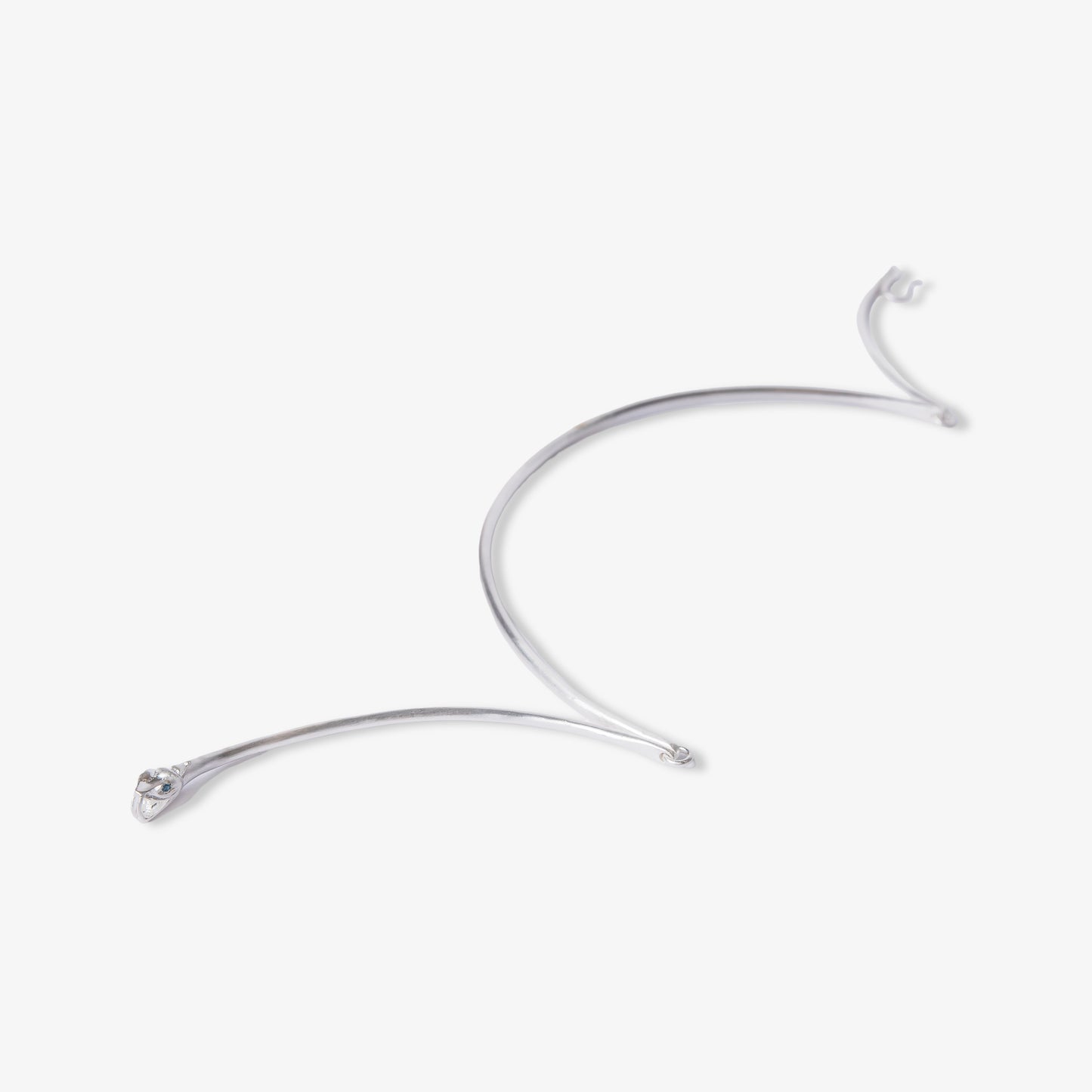 Ouroboros Snake Silver Choker Necklace-Golden Horn Jewellery