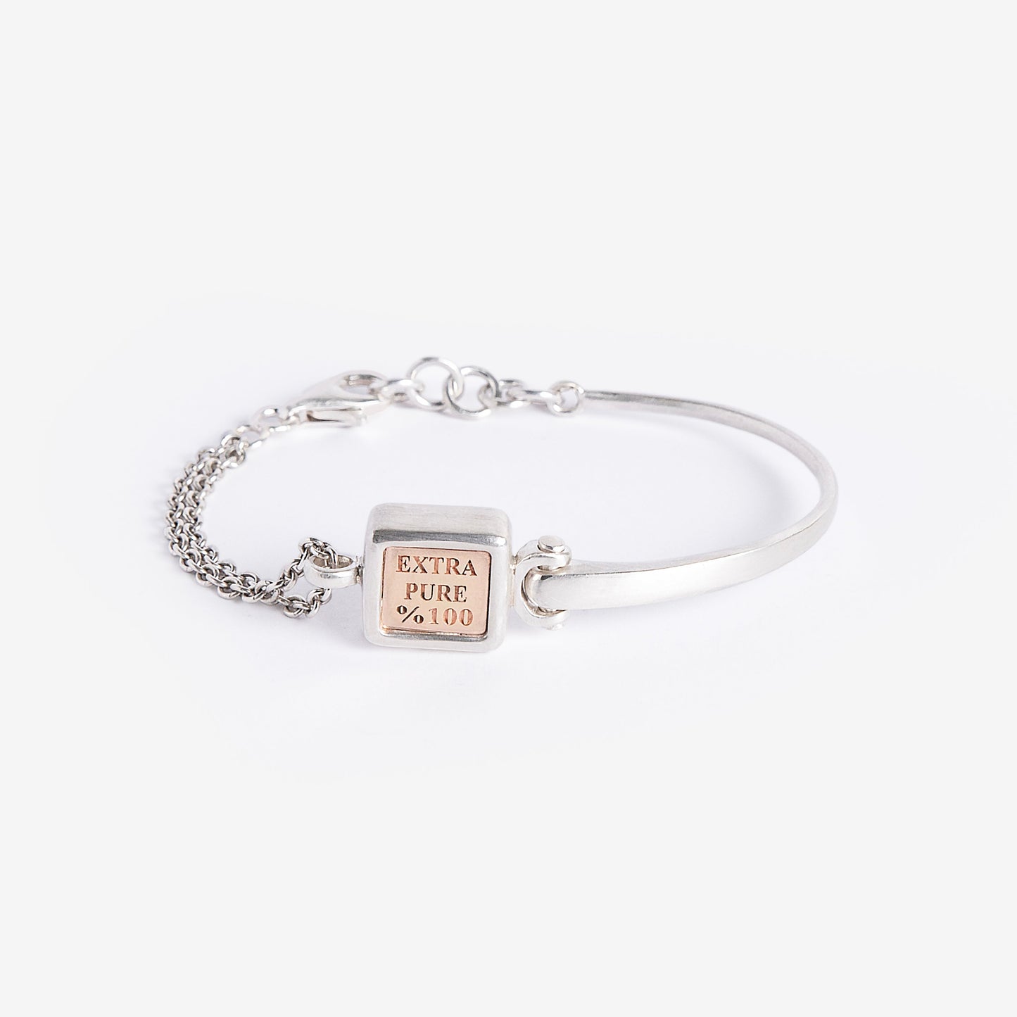 Pure Soap Charm Silver Bracelet-Golden Horn Jewellery