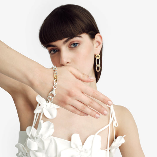 Sisters Chunky Chain Bracelet - Golden Horn