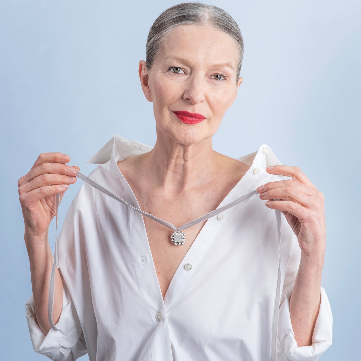 Soap And Bubble Moonstone Silver Pendant-Golden Horn Jewellery