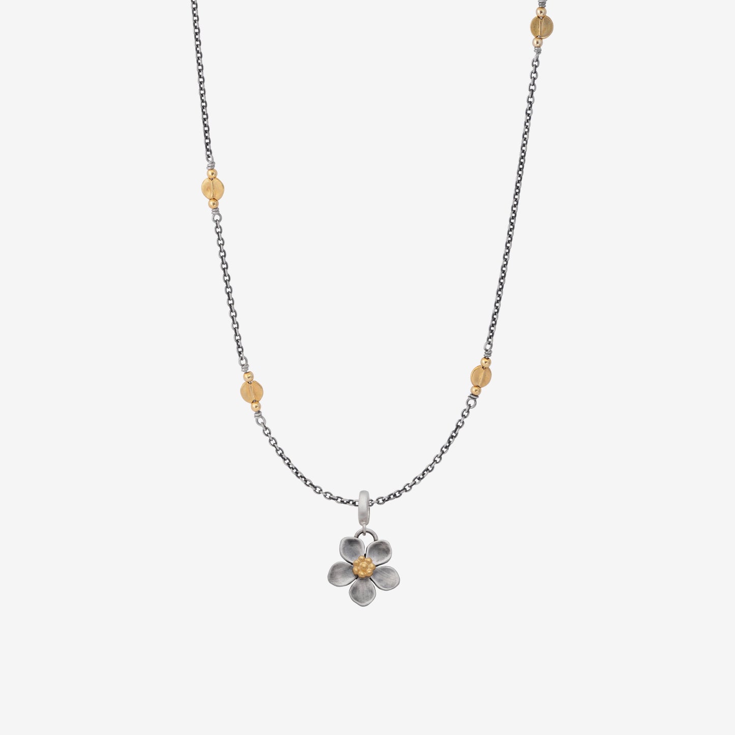 Spring Flower Clip-On Pendant - Golden Horn