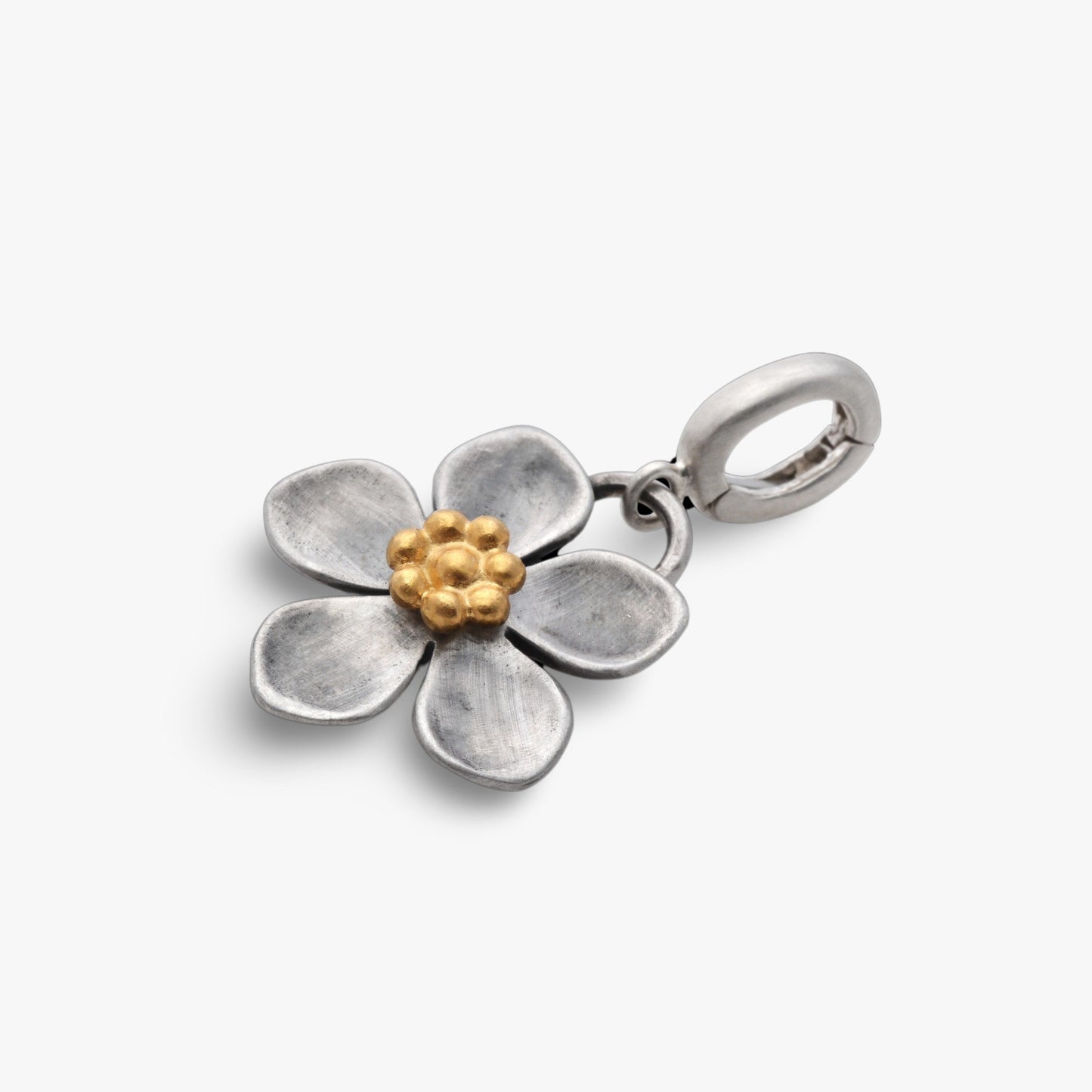 Spring Flower Clip-On Pendant - Golden Horn