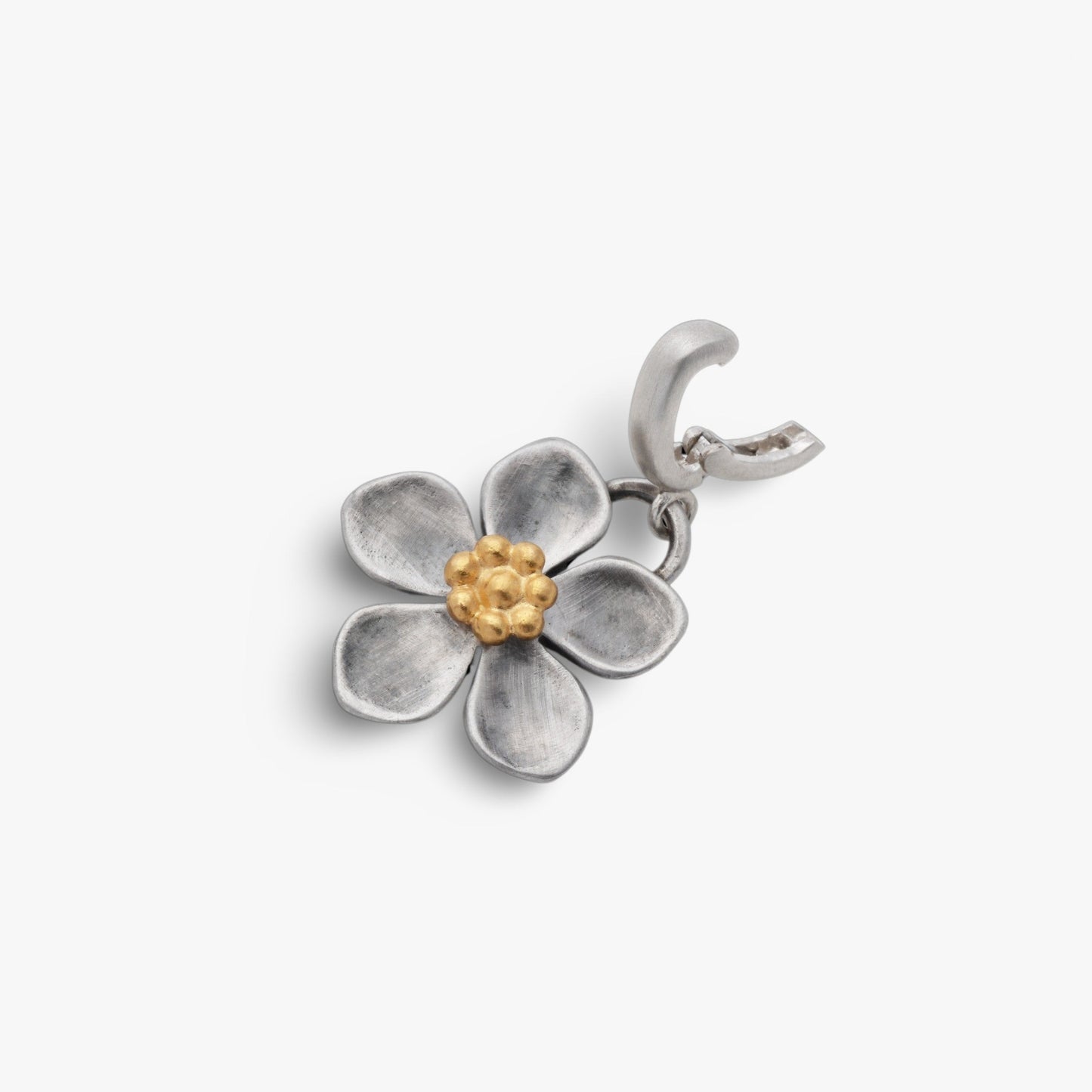 Spring Flower Clip-On Pendant - Golden Horn