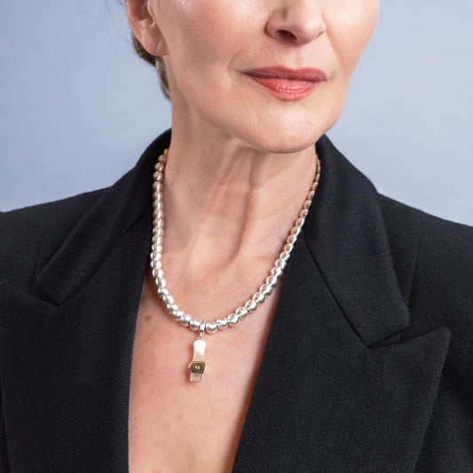 Takunya Charm Clip-On Silver Pendant-Golden Horn Jewellery