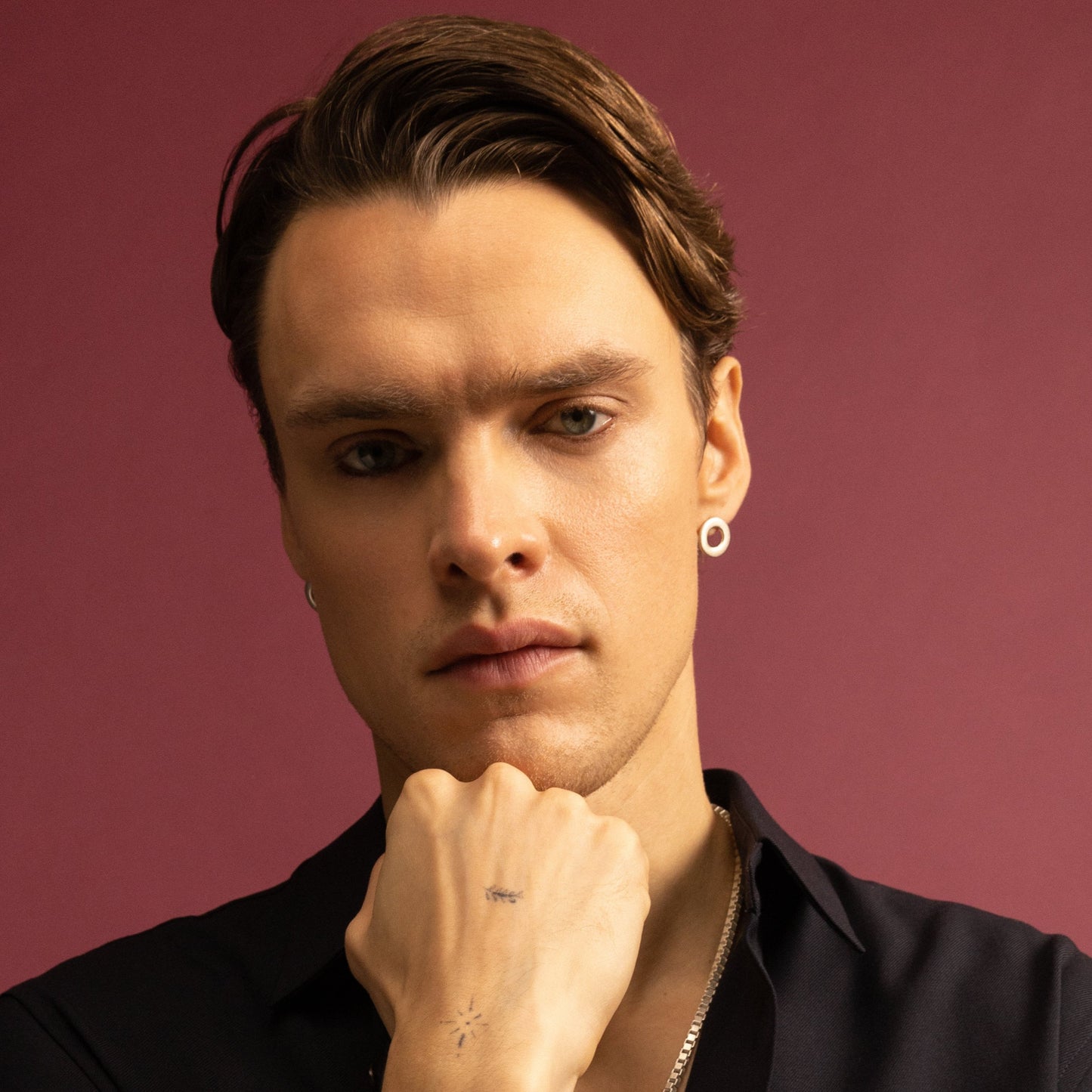 Timeless Circle Stud Earrings-Golden Horn Jewellery