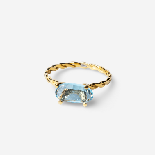 Innocent Blue Duchess Ring-Golden Horn Jewellery
