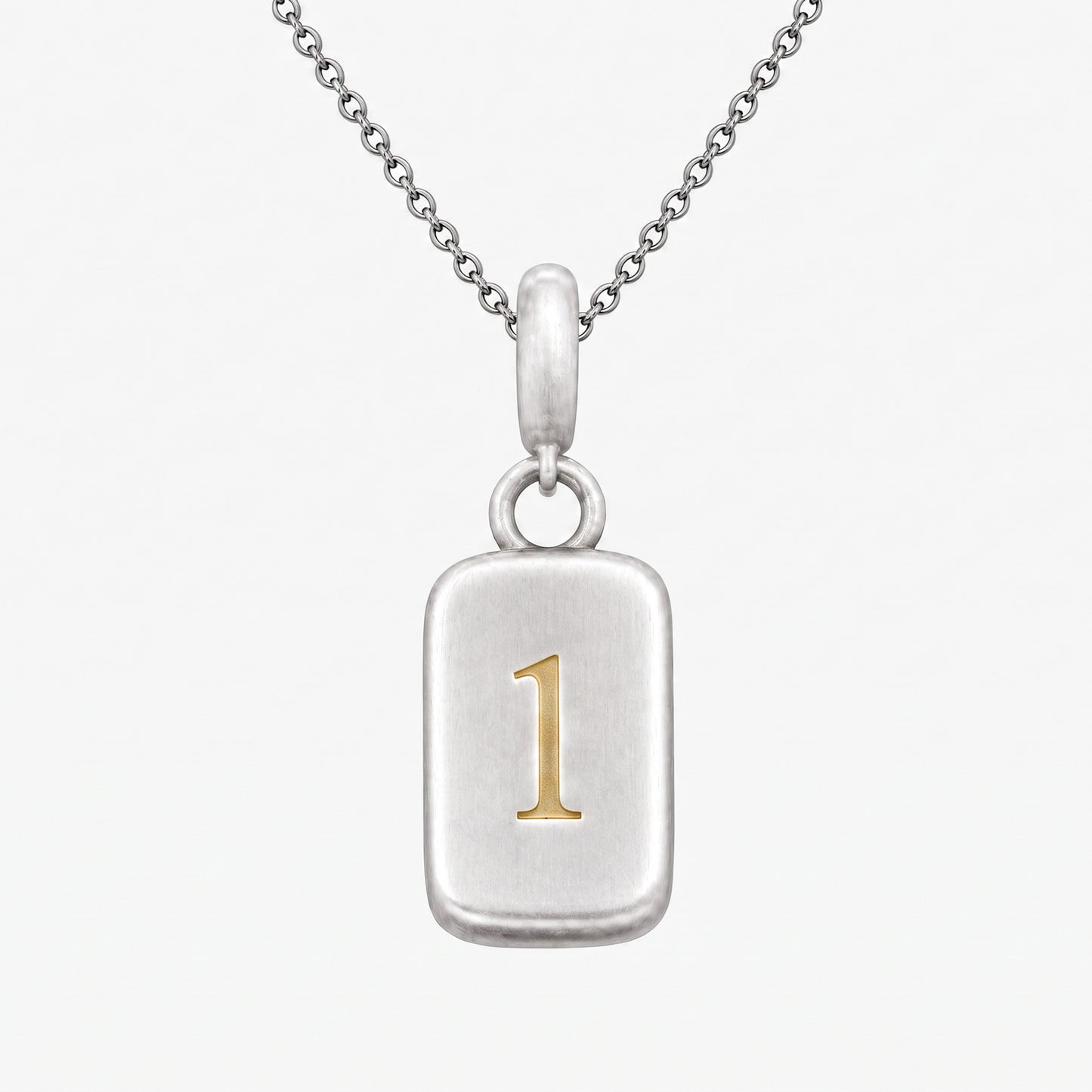 Number 1 Numerology Pendant – Golden Horn Jewellery