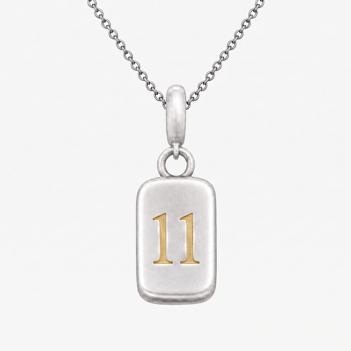 Number 11 Numerology Pendant – Golden Horn Jewellery