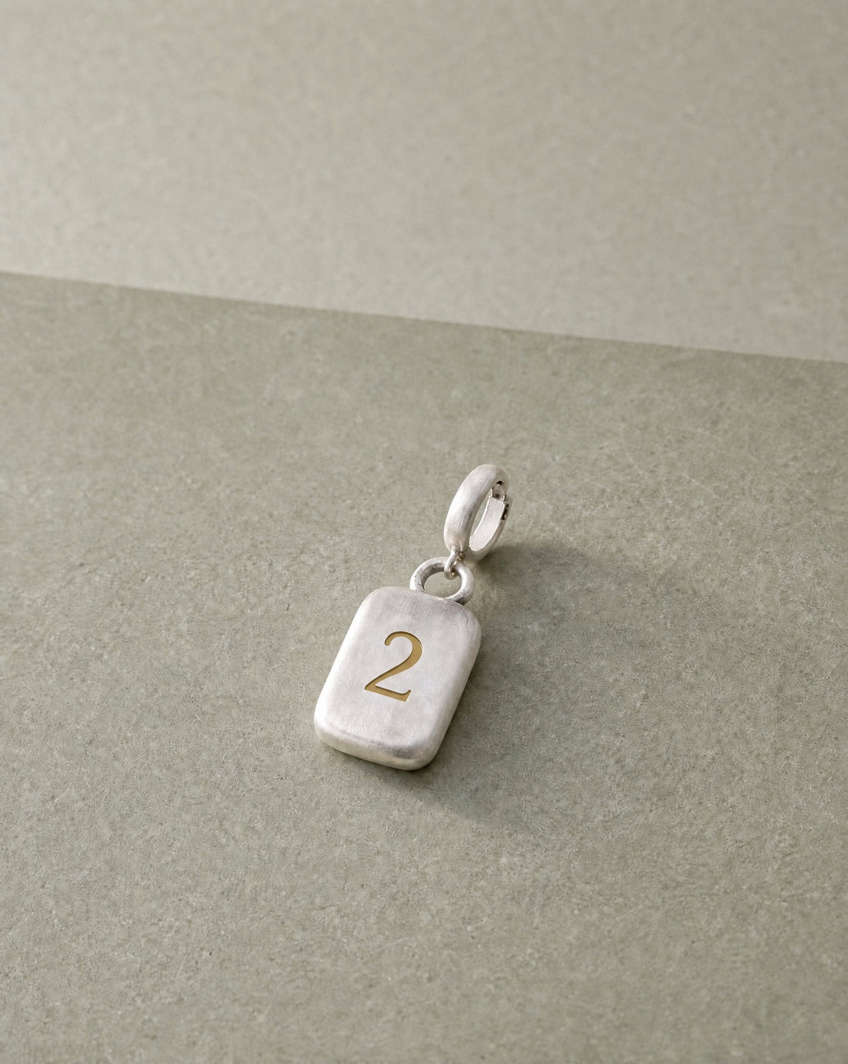 Number 2 Numerology Pendant still life – Golden Horn Jewellery
