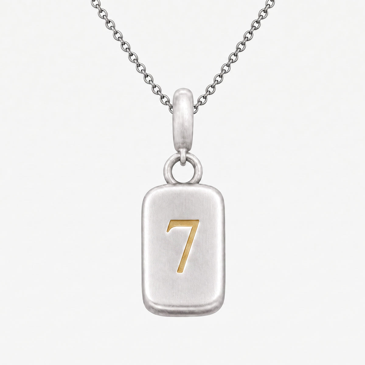 Number 7 Numerology Pendant – Golden Horn Jewellery