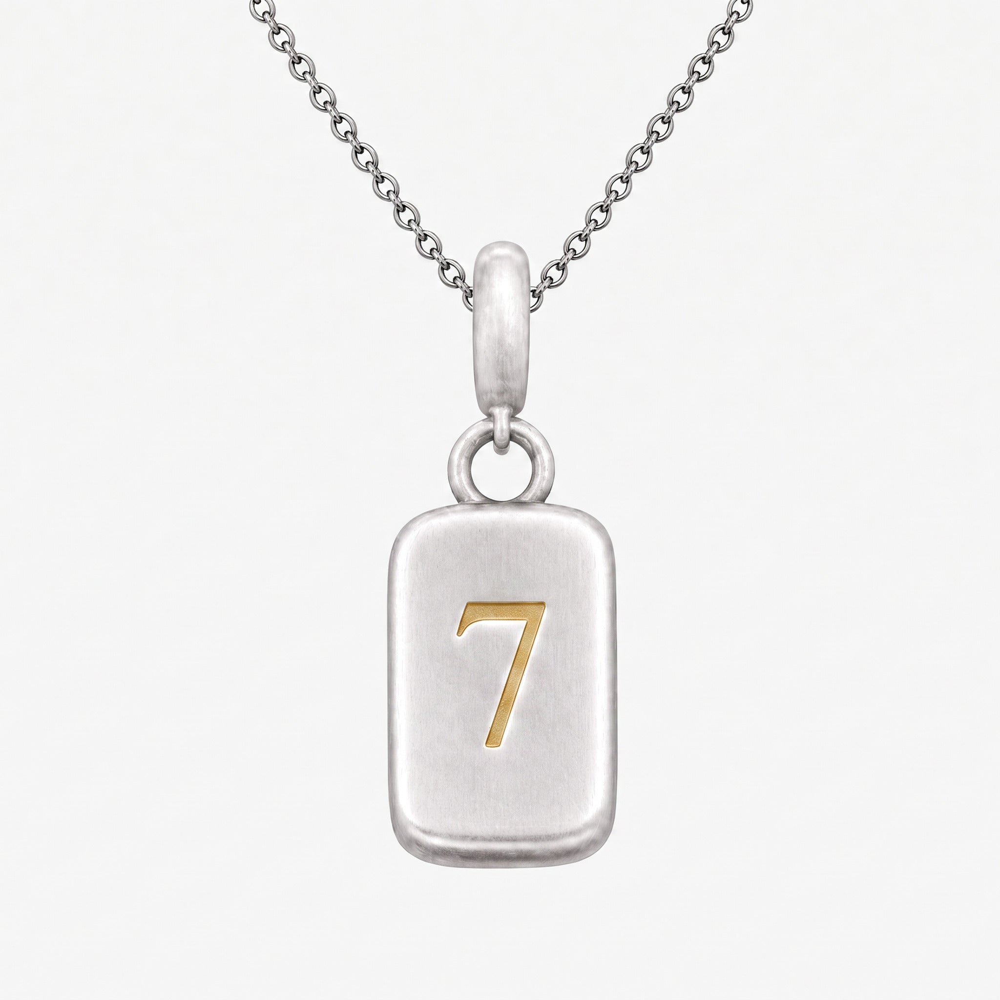 Number 7 Numerology Pendant – Golden Horn Jewellery