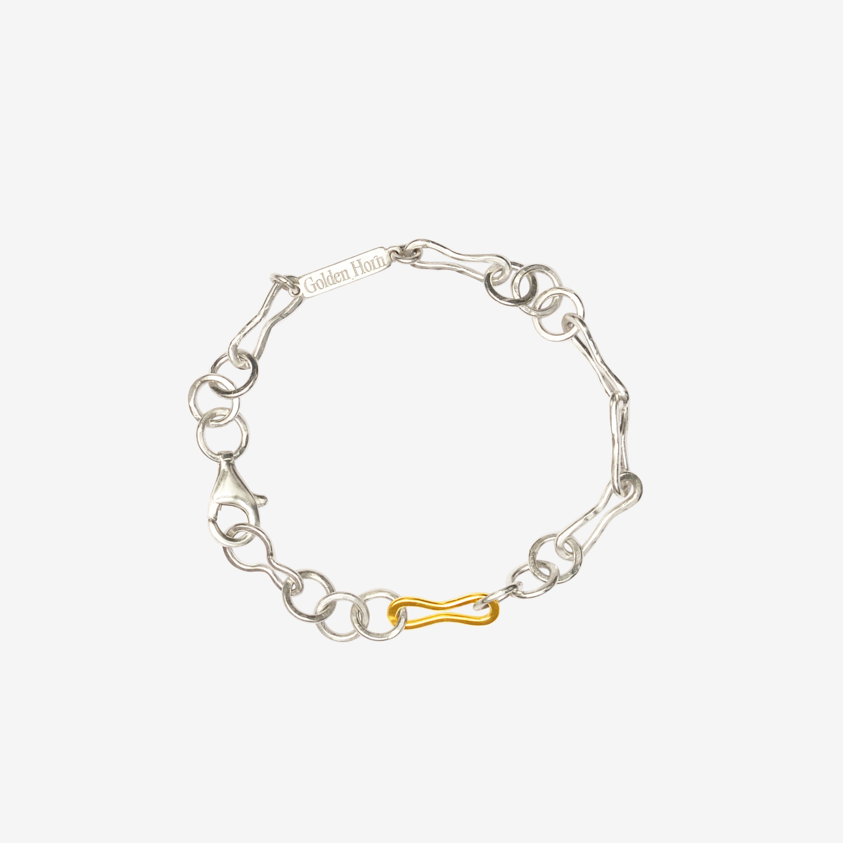 Bicolour Golden Horn Chain Bracelet - Golden Horn