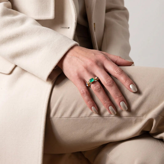 Helen Jade Gemstone Ring – handmade jewellery by Golden Horn