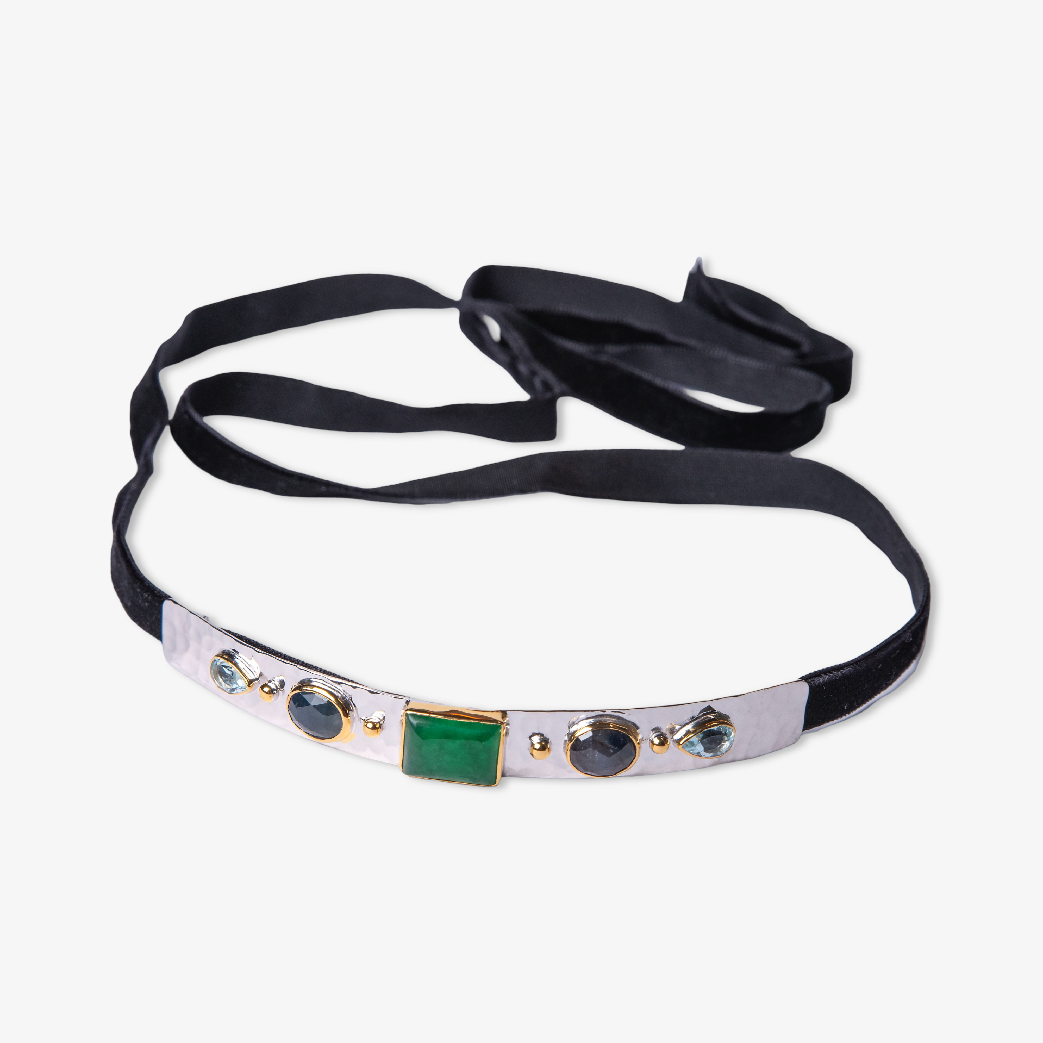 Helen Jade Gemstones Choker-Golden Horn Jewellery