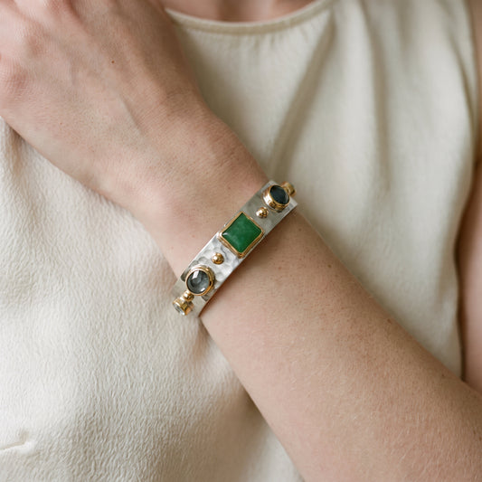 Helen Jade Gemstone Bracelet – handmade jewellery by Golden Horn