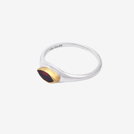 January Garnet Birthstone Ring