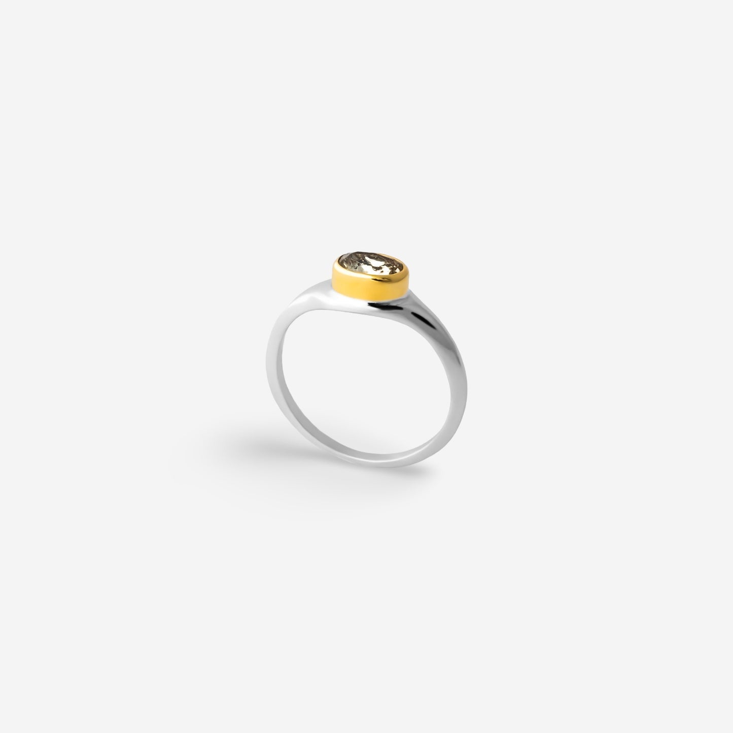 November Topaz Birthstone Ring Golden Horn Jewellery