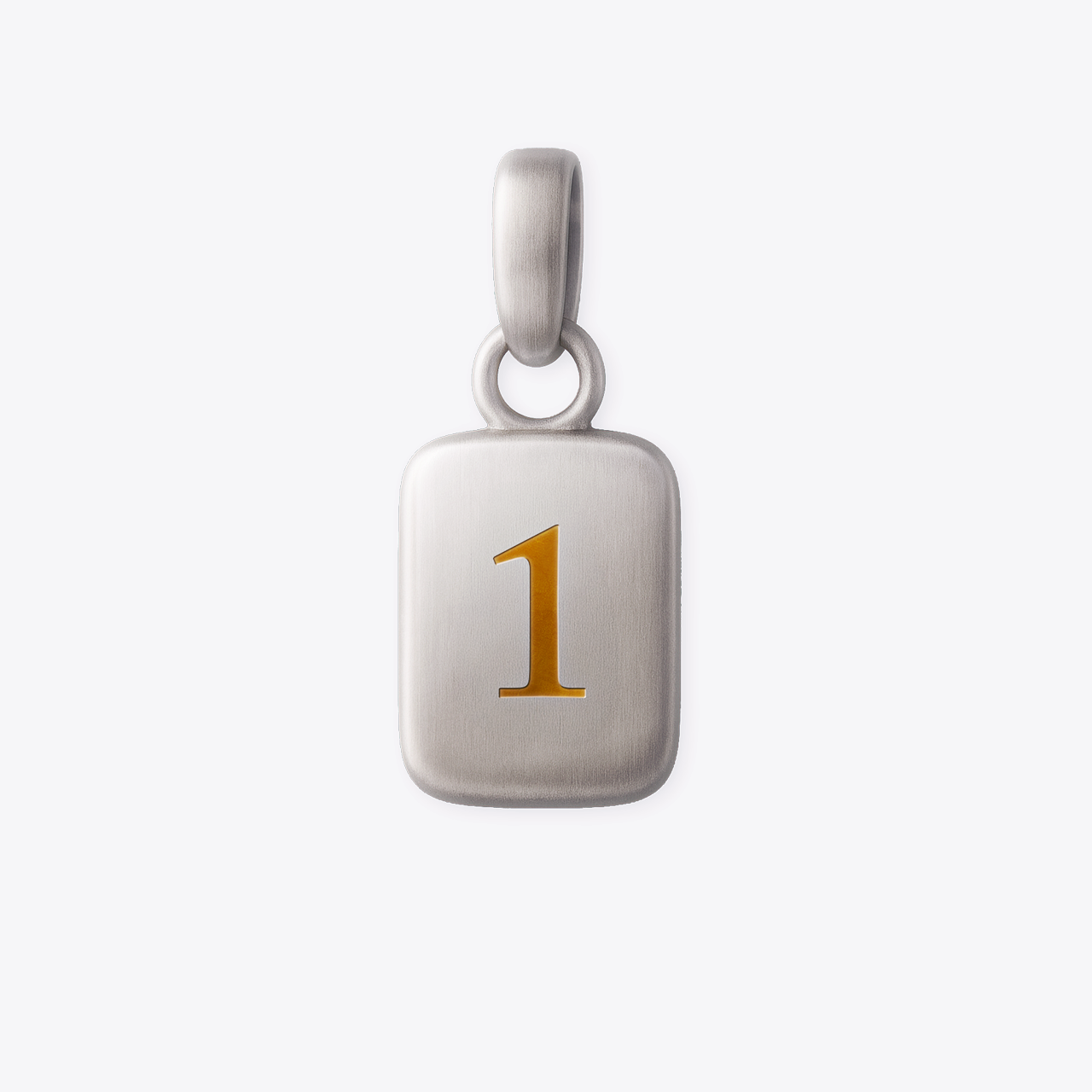 Number 1  Numerology Pendant - Golden Horn