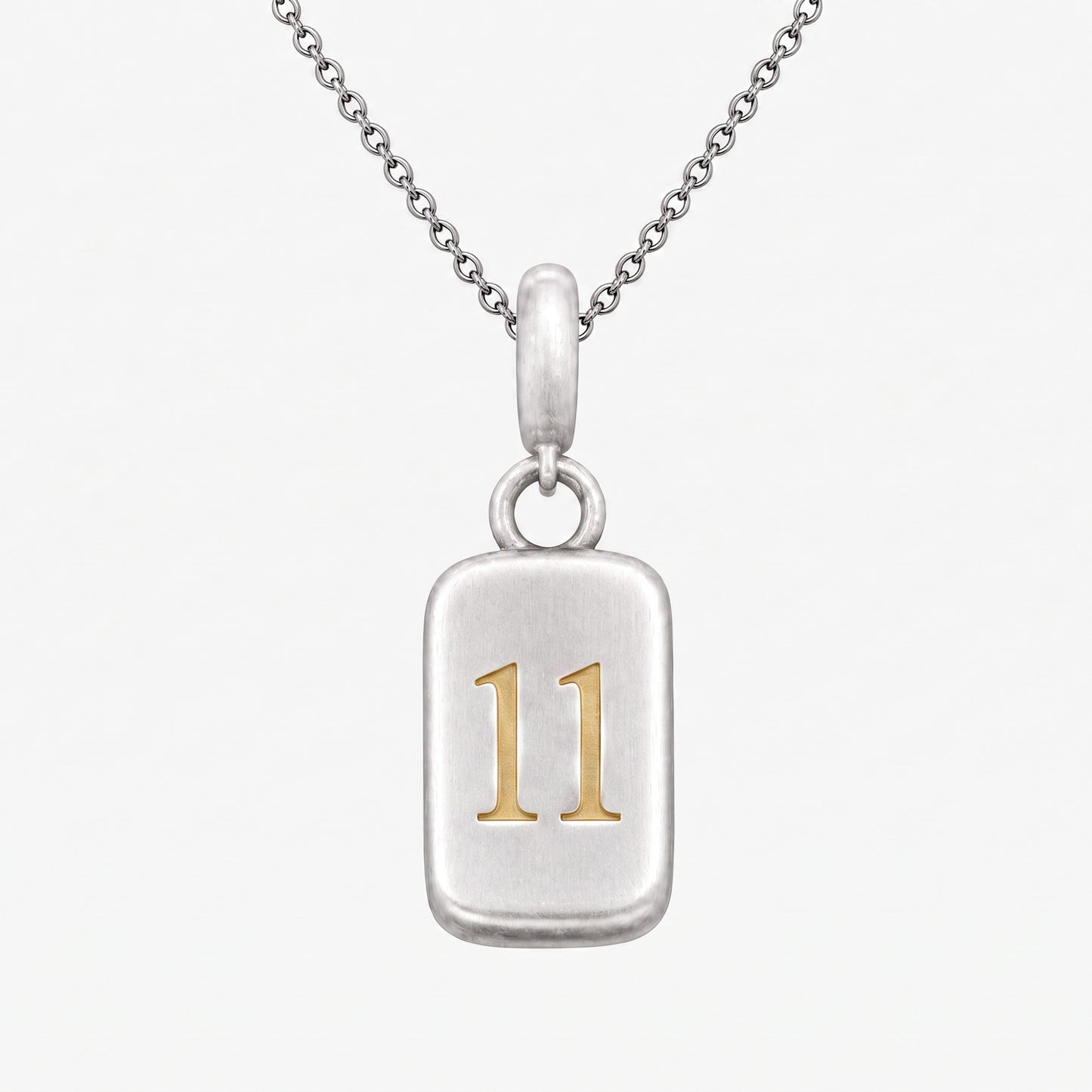 Number 11 Numerology Pendant – Golden Horn Jewellery