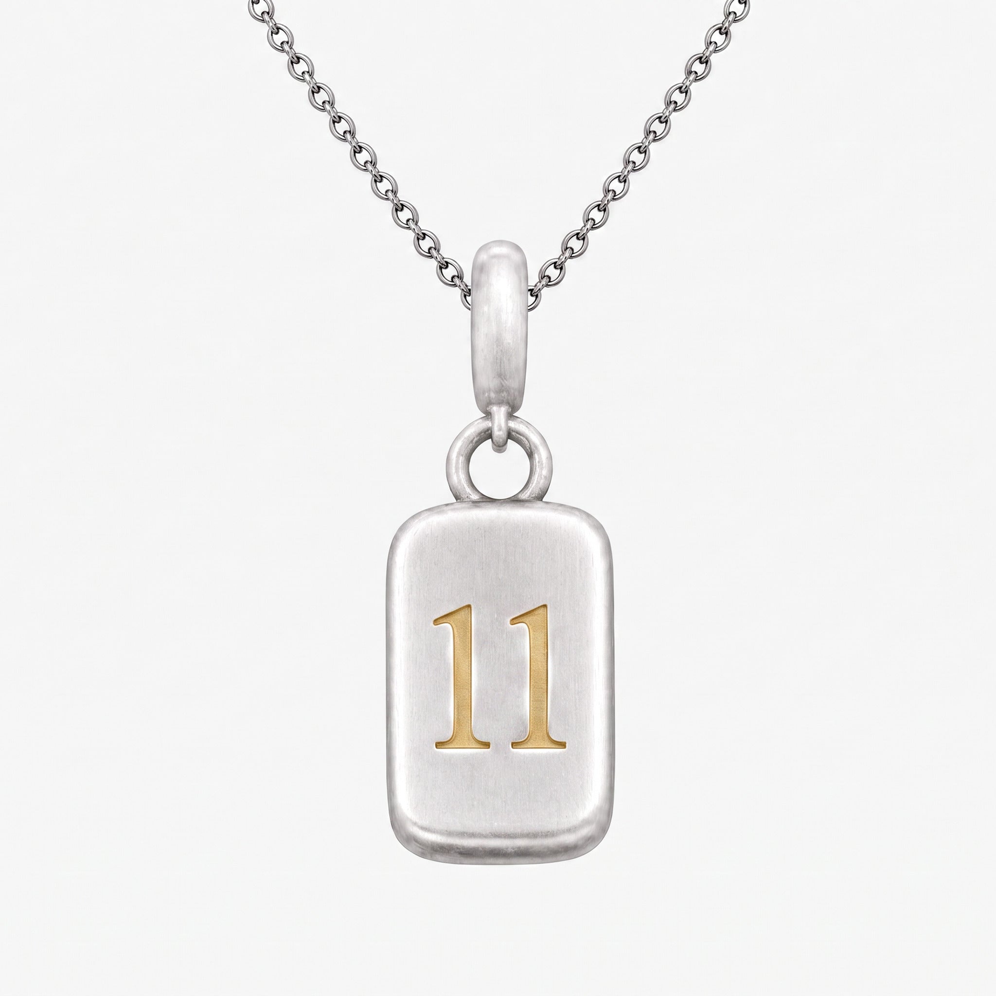 Number 11 Numerology Pendant – Golden Horn Jewellery