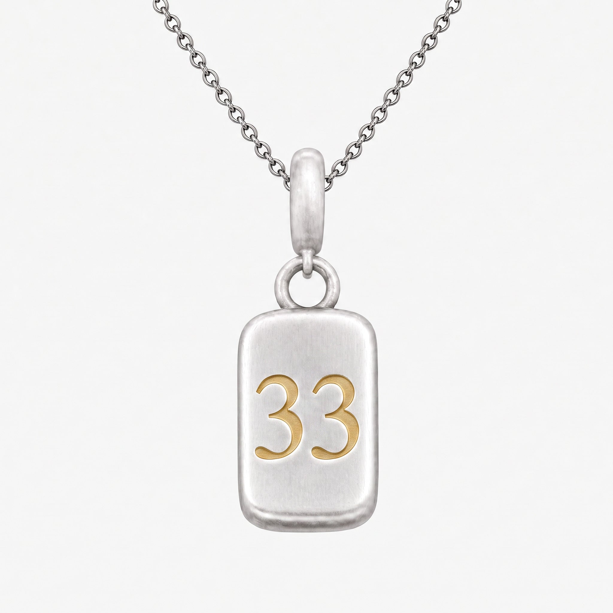 Number 33 Numerology Pendant – Golden Horn Jewellery