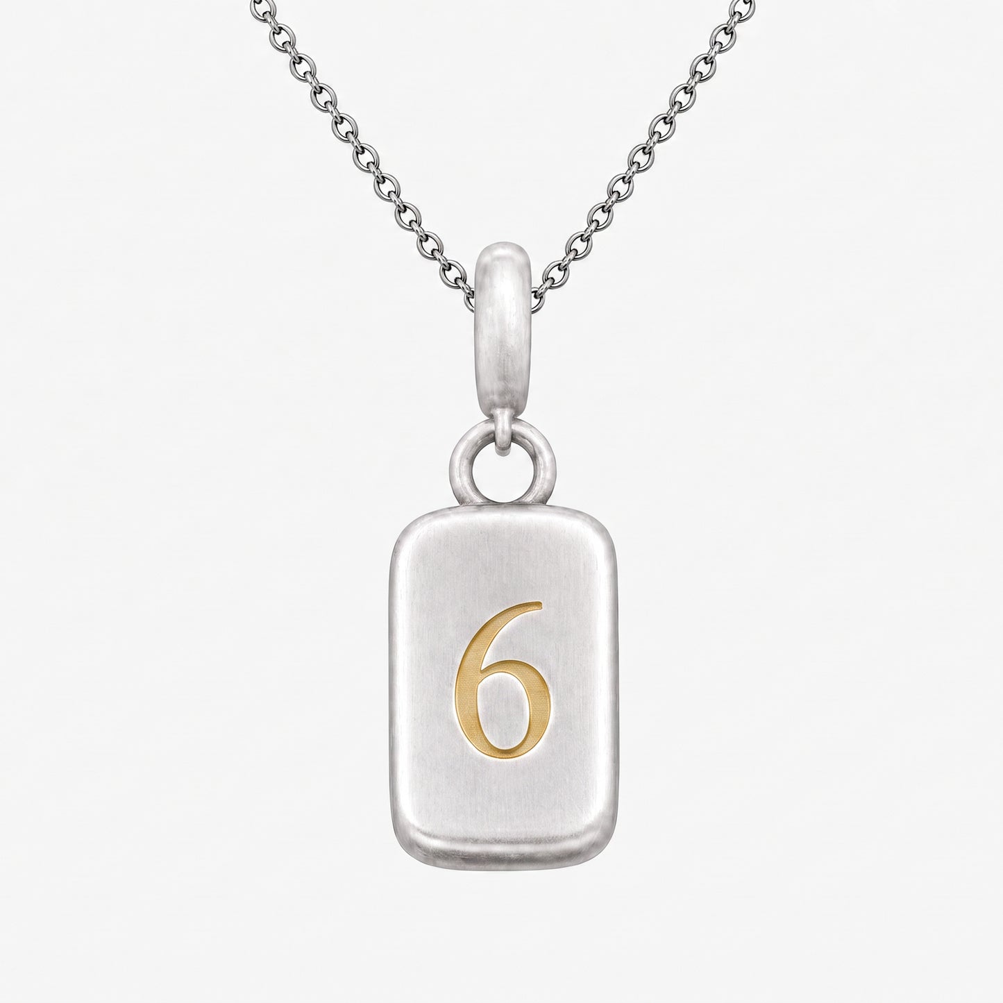 Number 6 Numerology Pendant – Golden Horn Jewellery