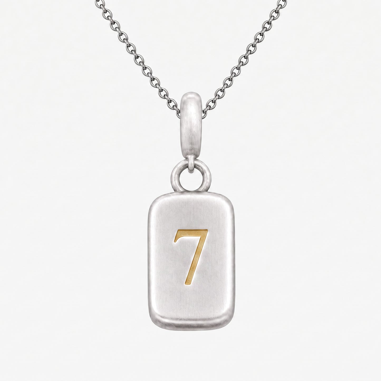 Number 7 Numerology Pendant – Golden Horn Jewellery
