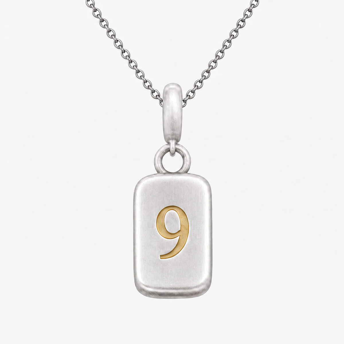 Number 9 Numerology Pendant – Golden Horn Jewellery