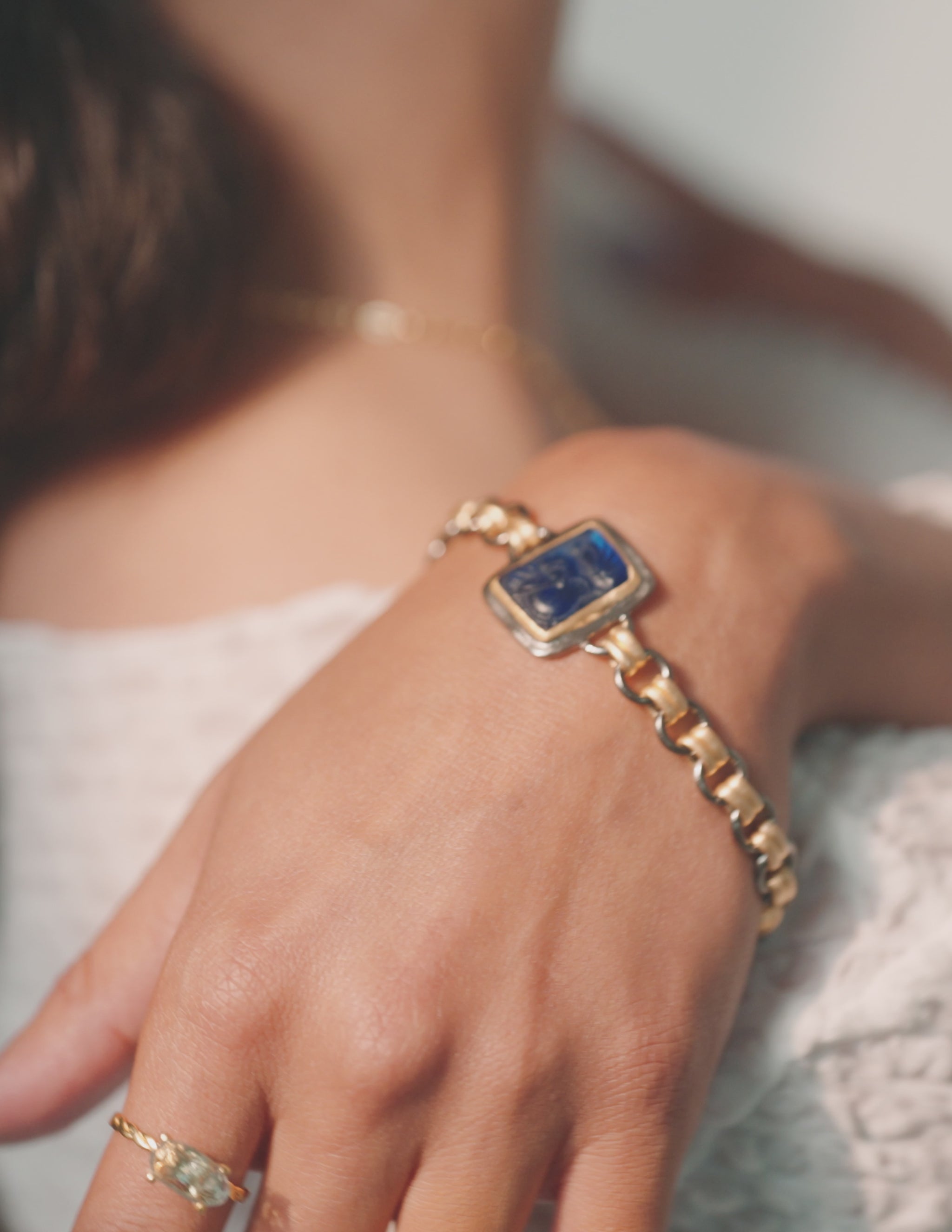 Innocent Blue Duchess Ring- Golden Horn Jewellery